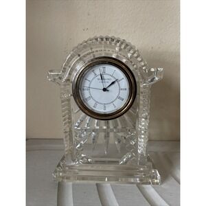 Waterford Crystal‎ Desk Clock Works Needs Battery